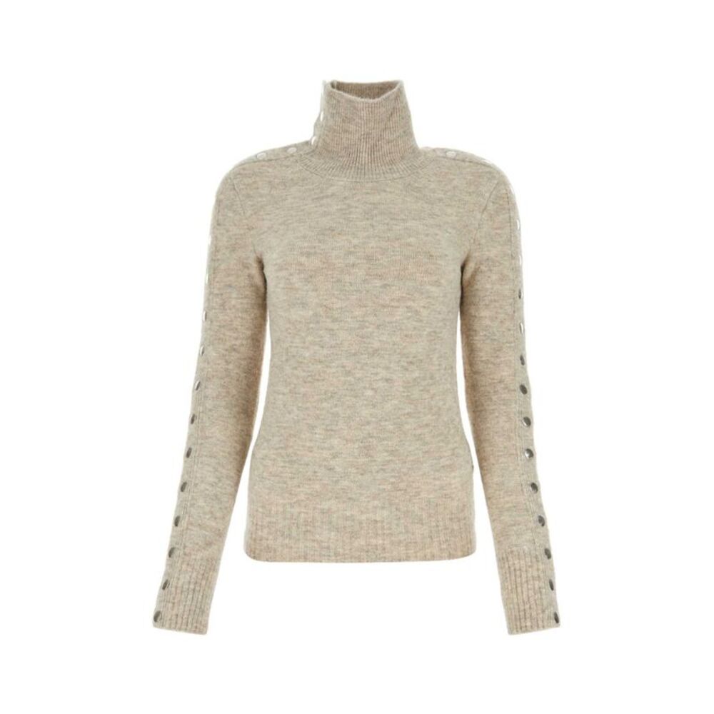Isabel Marant Women Melange Sand Nylon Blend Malo Sweater